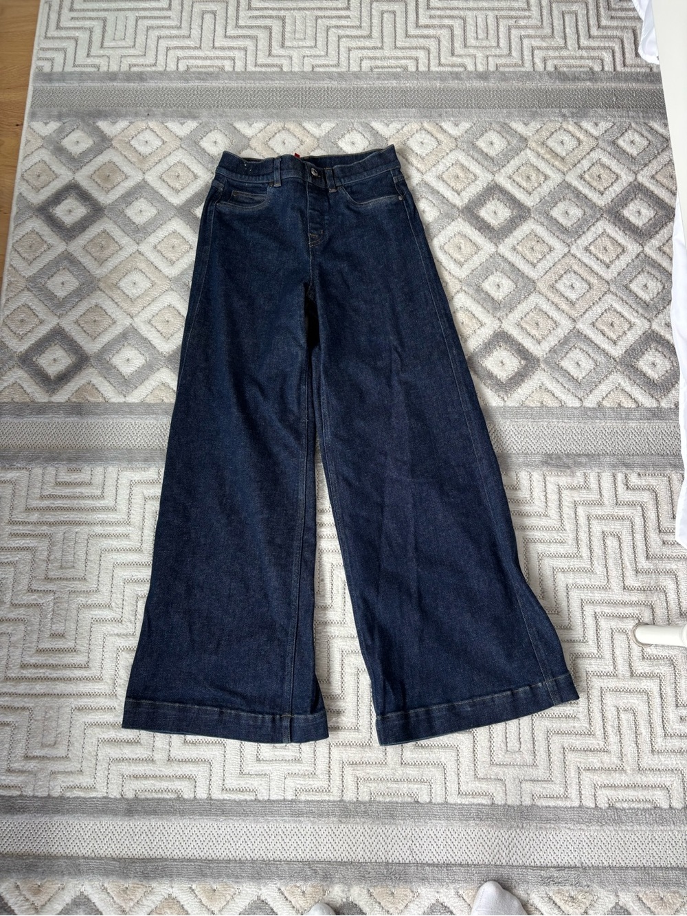 SPANX Dark Blue Wide-Leg Jeans